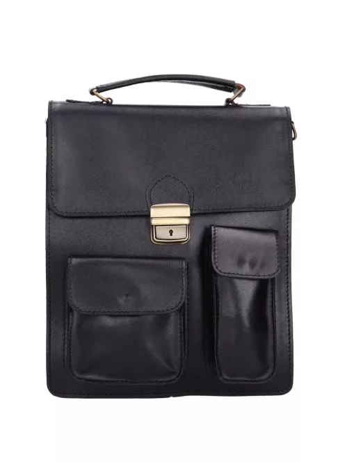 Aktatáska álló nagy két zseb Fekete