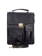 Aktatáska álló nagy két zseb Fekete