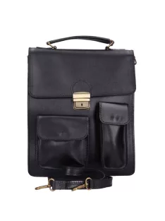 Aktatáska álló nagy két zseb Fekete