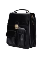 Aktatáska álló nagy két zseb Fekete