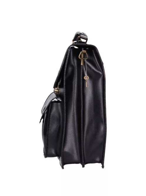 Aktatáska álló nagy két zseb Fekete