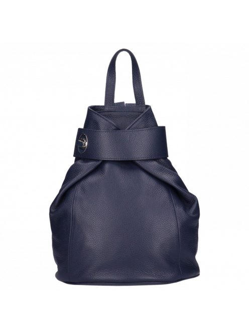 Hátitáska OLASZ BŐR elöl átcsatolós Kék
