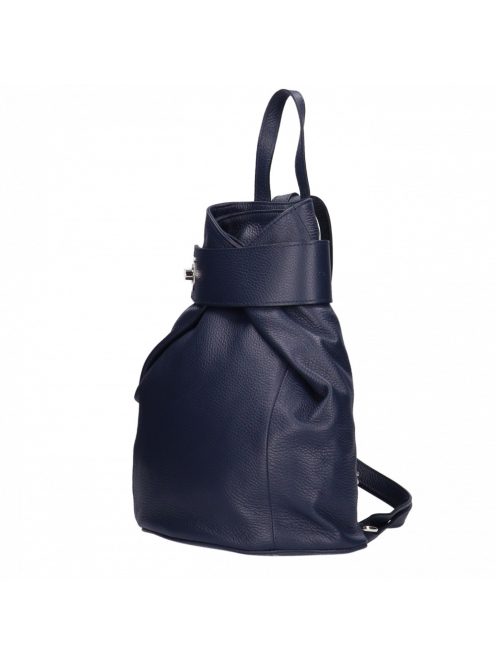 Hátitáska OLASZ BŐR elöl átcsatolós Kék