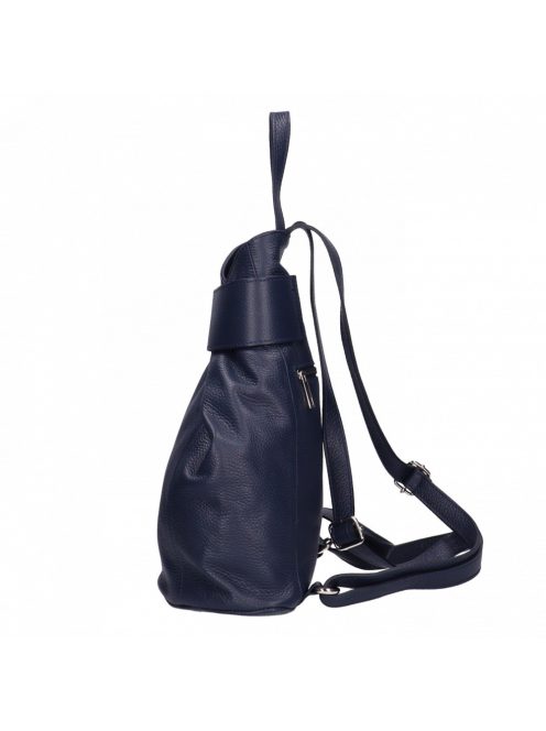 Hátitáska OLASZ BŐR elöl átcsatolós Kék