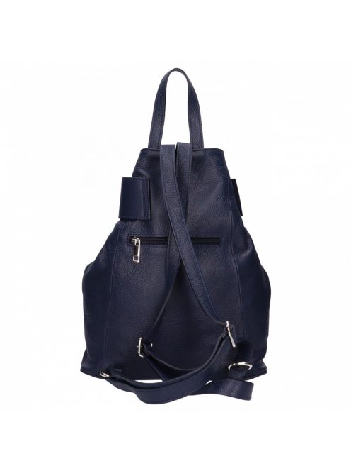 Hátitáska OLASZ BŐR elöl átcsatolós Kék
