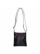 Táska OLASZ BŐR kicsi elöl íves Fekete-Barna