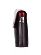 Táska OLASZ BŐR kicsi áthajtós Fekete-Piros