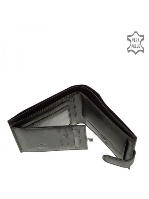 Pénztárca LA SCALA ACA9641/T Fekete bőr férfi