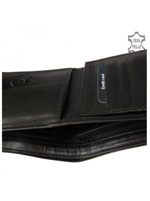 Pénztárca LA SCALA ACA9641/T Fekete bőr férfi