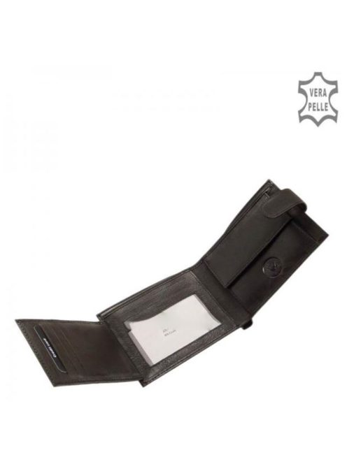 Pénztárca LA SCALA ACA9641/T Fekete bőr férfi