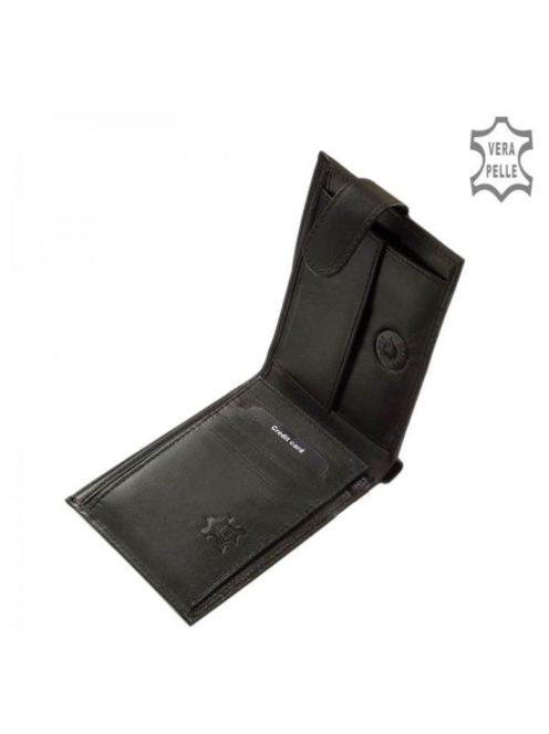 Pénztárca LA SCALA ACA9641/T Fekete bőr férfi