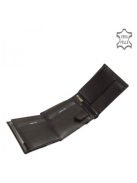 Pénztárca LA SCALA ACA1021 Fekete bőr férfi