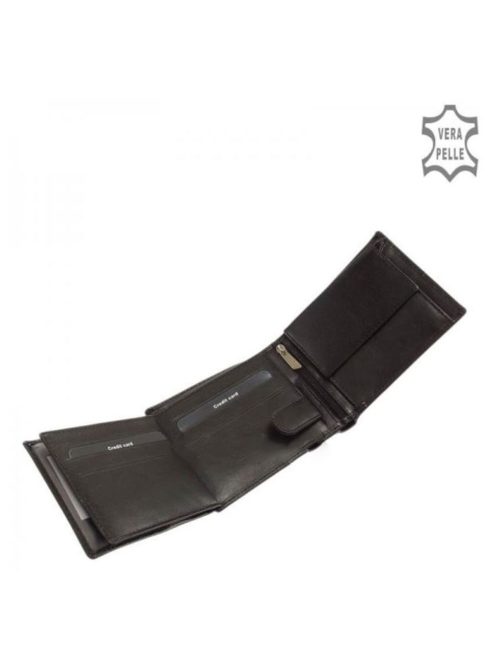 Pénztárca LA SCALA ACA1021 Fekete bőr férfi