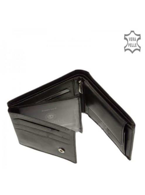 Pénztárca LA SCALA ACA1021 Fekete bőr férfi