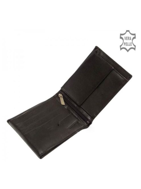 Pénztárca LA SCALA ACA1021 Fekete bőr férfi