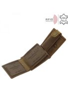 Pénztárca BICR102/T Barna bőr férfi biciklis