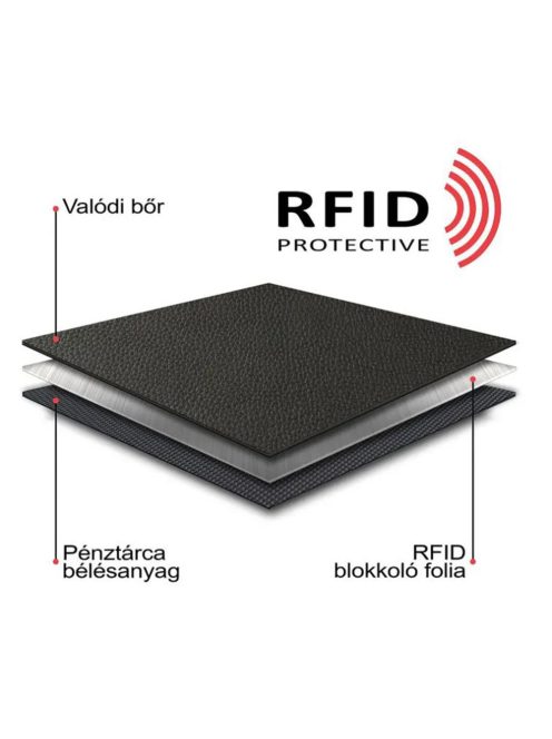 Pénztárca BICR102/T Barna bőr férfi biciklis