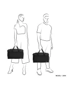 Beagles Basics fekete közepes utazótáska