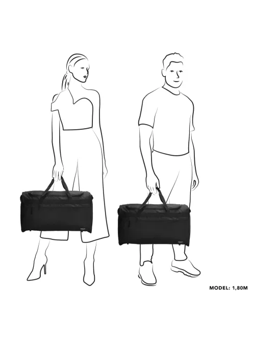 Beagles Basics fekete közepes utazótáska