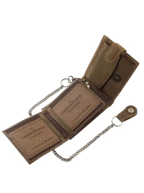 Pénztárca A1MR6002L/T Barna bőr férfi motoros