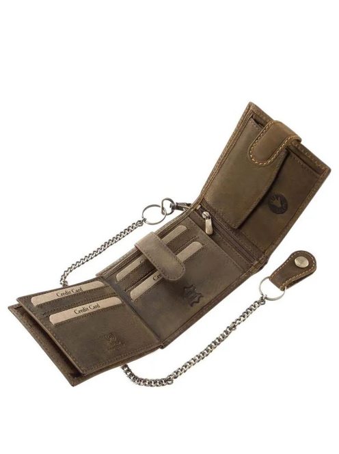 Pénztárca A1MR6002L/T Barna bőr férfi motoros