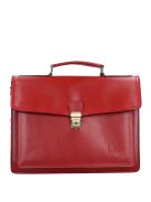 Aktatáska 1724 Bőr 2 rekeszes Piros kicsi