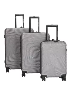 Bőrönd ENRICO BENETTI 39040 Louisville Szett Grey 4 kerekű