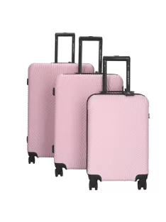 Bőrönd ENRICO BENETTI 39040 Louisville Szett Pink 4 kerekű