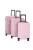 Bőrönd ENRICO BENETTI 39040 Louisville Szett Pink 4 kerekű