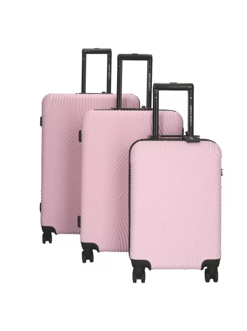 Bőrönd ENRICO BENETTI 39040 Louisville Szett Pink 4 kerekű