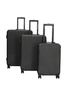 Bőrönd ENRICO BENETTI 39040 Louisville Szett black 4 kerekű