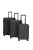 Bőrönd ENRICO BENETTI 39040 Louisville Szett black 4 kerekű