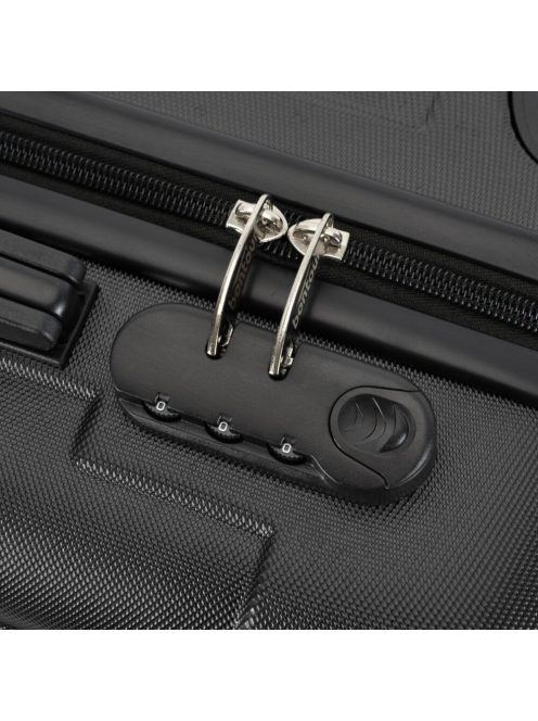 Bontour Vertical M fekete közepes méretű bőrönd