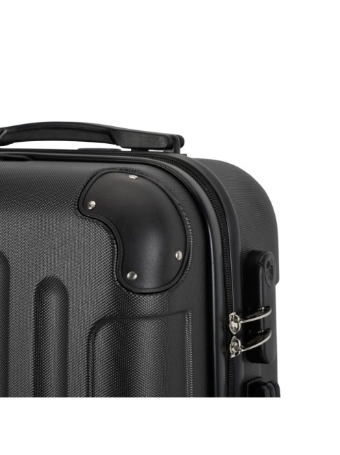 Bontour Vertical M fekete közepes méretű bőrönd