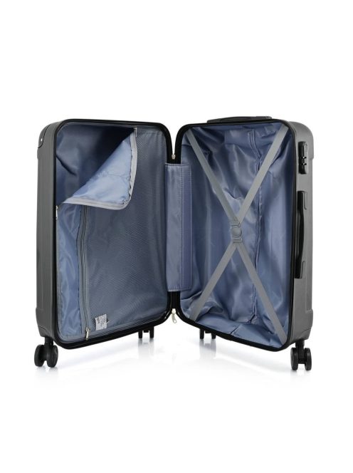 Bontour Vertical M fekete közepes méretű bőrönd