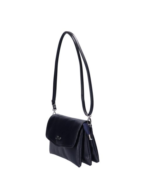 Karen 1126 bis kék rostbőr női válltáska