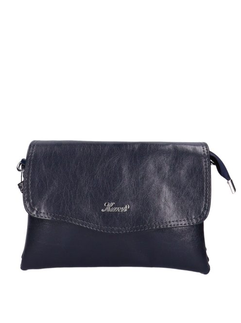 Karen 1126 bis kék rostbőr női válltáska