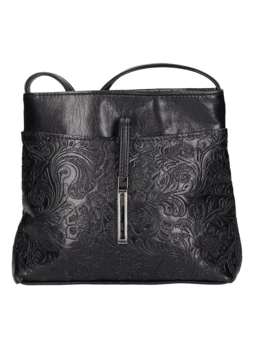 Karen D 099 fekete flc virág kicsi válltáska