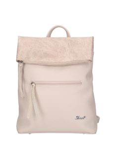 Karen 1478 bézs virág rostbőr hátizsák