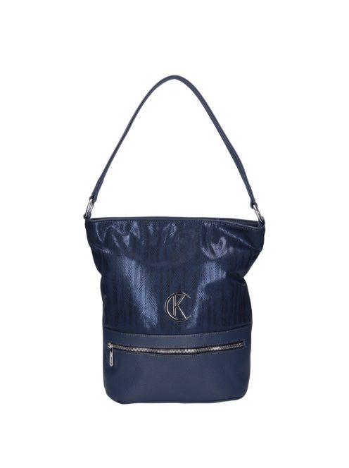 Karen 2295 kék rostbőr női táska
