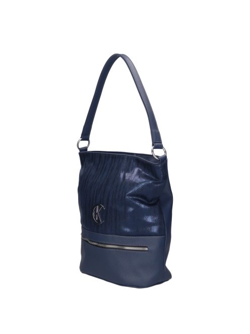 Karen 2295 kék rostbőr női táska
