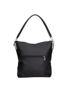 Karen 1337 bis fekete virág rostbőr női táska