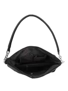 Karen 1337 bis fekete virág rostbőr női táska