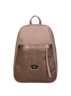 Karen N 242 drapp bronz virág rostbőr női hátizsák