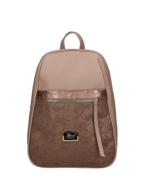 Karen N 242 drapp bronz virág rostbőr női hátizsák