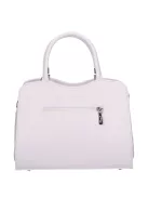 Karen D 341 fehér virág rostbőr táska