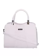 Karen D 341 fehér virág rostbőr táska