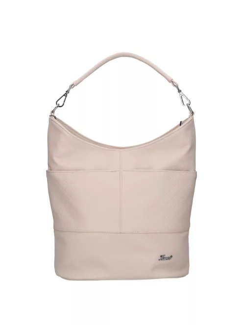 Karen D 207 bézs steppelt rostbőr női táska