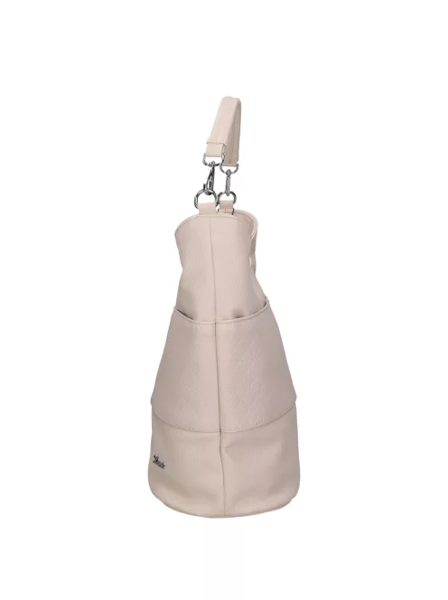 Karen D 207 bézs steppelt rostbőr női táska