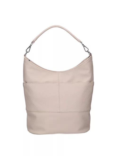 Karen D 207 bézs steppelt rostbőr női táska